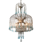 Italiaanse Hanglamp Azuur Teardrop Lamp Murano Kroonluchter thumbnail 1