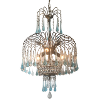 Italiaanse Hanglamp Azuur Teardrop Lamp Murano Kroonluchter