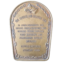 Plaquette - 'The George And Dragon Inn - Koper - 1950'S