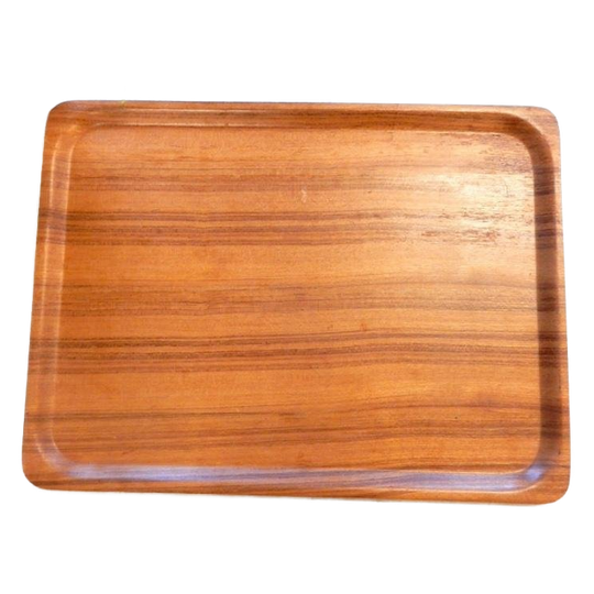 Retro Vintage Dienblad Teakhout Jaren 60 1