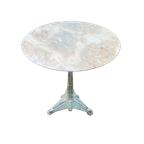 Schitterende Bistrotafel Tuintafel Met Marmer Art Deco 1930 Frans thumbnail 1