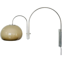 Vintage Artifort Double Arc Mushroom Space Age Wall Lamp