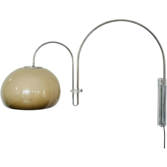 Vintage Artifort Double Arc Mushroom Space Age Wall Lamp 1