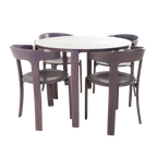 Bruno Rey Voor Kusch & Co Eetkamerset Tafel + Stoelen Vintage thumbnail 1