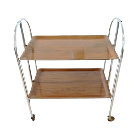 Retro Vintage Bijzettafel Tafel Serveerwagen Jaren 70 1