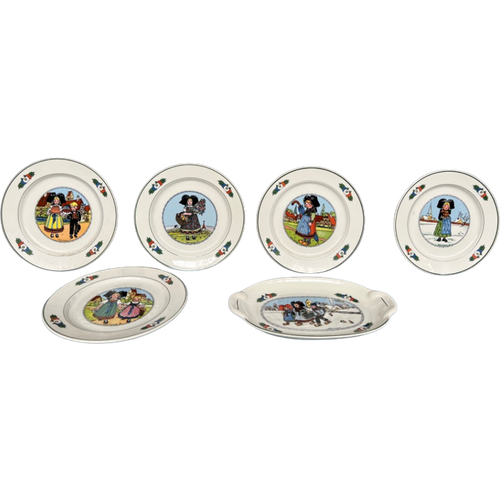 Villeroy & Boch Model Hansi D'Alsace. Set Verzamelborden – 6 Stuks.