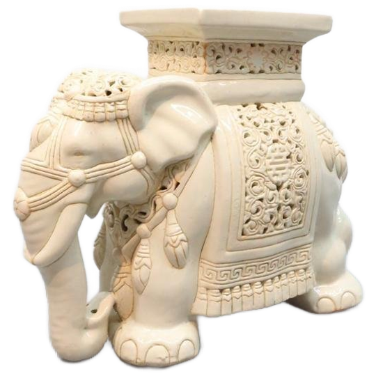 Xxl Keramiek Olifant Plantentafel 1