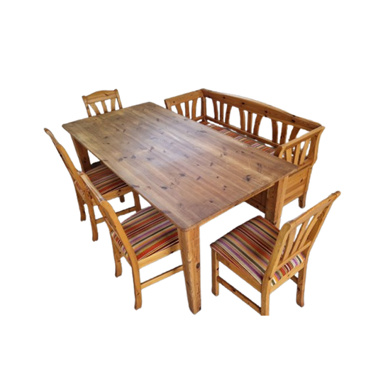 IKEA Keukenstoelen Met Bankje En Een Valhal Grenen Tafel. 1