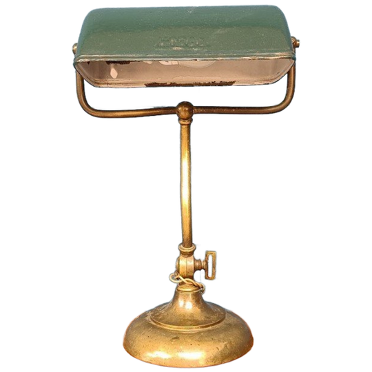 Vintage Bankierslamp Bureaulamp Bauhaus 1