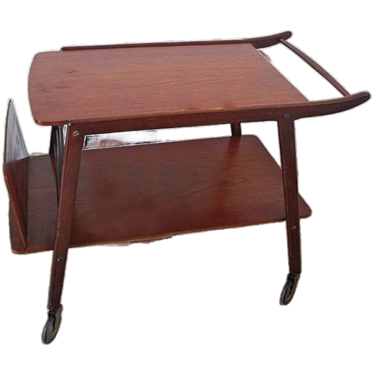 Vintage Jaren 60 Trolley/serveerwagen 1
