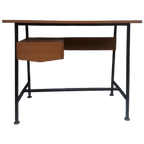 Vintage Bureau Laptop Tafel Smal Bureautje Kinderbureau Balie Werktafel Toonbank thumbnail 1