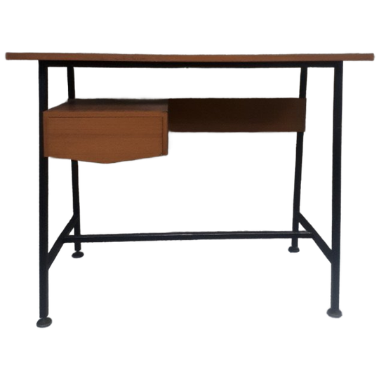 Vintage Bureau Laptop Tafel Smal Bureautje Kinderbureau Balie Werktafel Toonbank 1