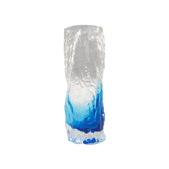 Ijsglas Vaasje Blauw Jaren 60 1
