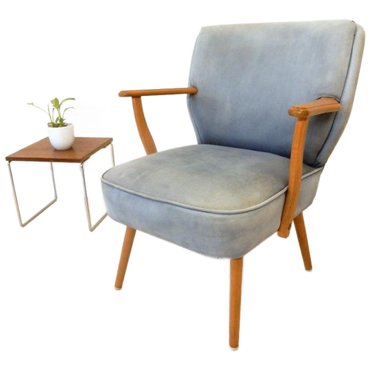 Vintage Club Fauteuil Cocktail Fauteuil Stoel Jaren 50 / 60 1