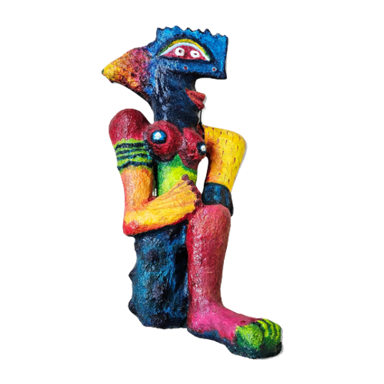 Papier-maché Standing Sculpture 1970s 1