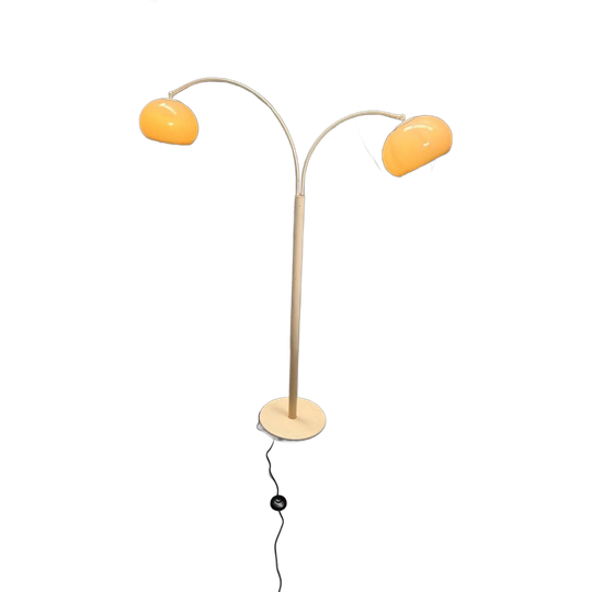 Vintage Dijkstra Dubbele Boog Mushroom Vloerlamp Jaren '70 1