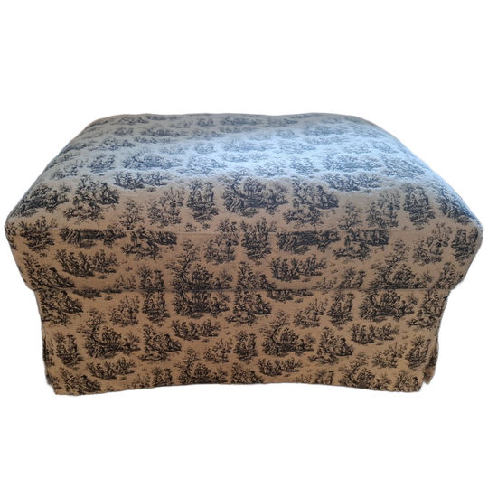 IKEA Färlöv Hocker / Voetenbank / Poef Met Nieuwe Bemz Hoes 1