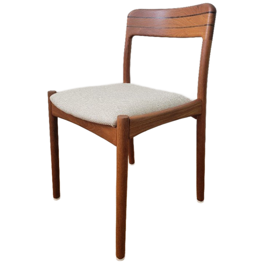 Set Van Vier Deense Stoelen In Teak Uit De Jaren '60 1