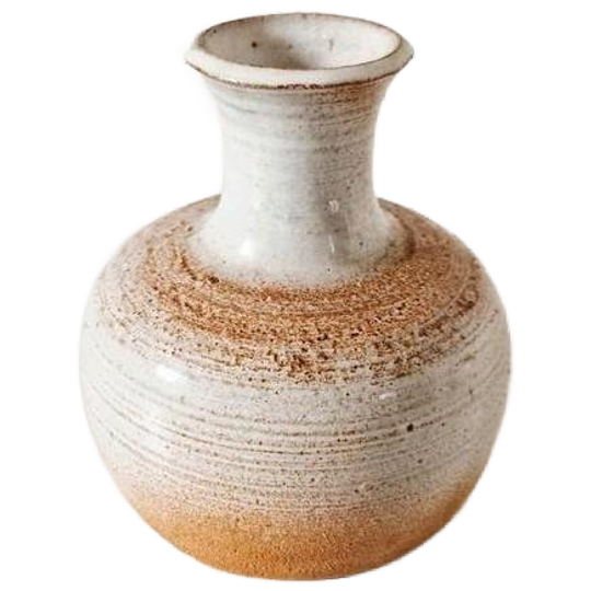 Vintage Vaas Keramieke Vaas Aardetinten 1