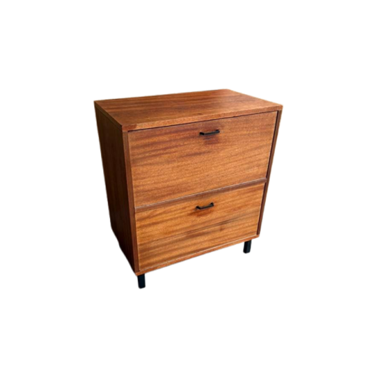 Simpla Lux Teak Kast Dressoir Barkast Klepkast Jaren 60 1