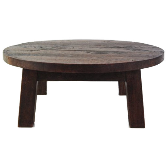 Zware Ronde Brutalist Salontafel 1