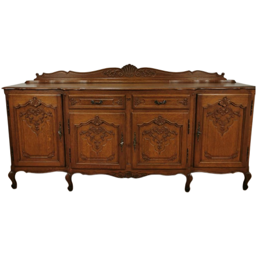 Grote Vintage Louis Xv Wandkast, Buffetkast, Dressoir Xl 115