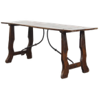 Karaktervolle 18e-eeuwse Antieke Spaanse Side Table/ Eettafel Met Een Prachtig Patina thumbnail 1