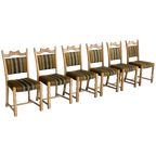 Brutalist Eetkamerstoelen | Vintage Stoelen | Jaren 60 | (4) thumbnail 1