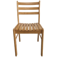 Set (van 4) Scandinavische Beukenhouten Eetkamerstoelen