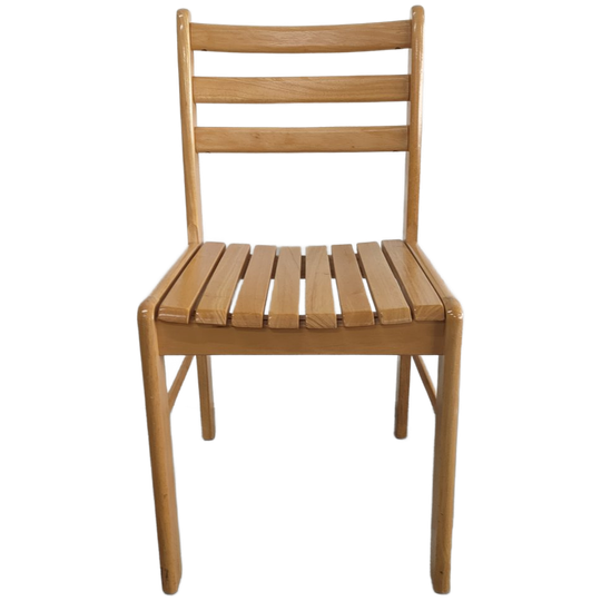 Set (van 4) Scandinavische Beukenhouten Eetkamerstoelen 1