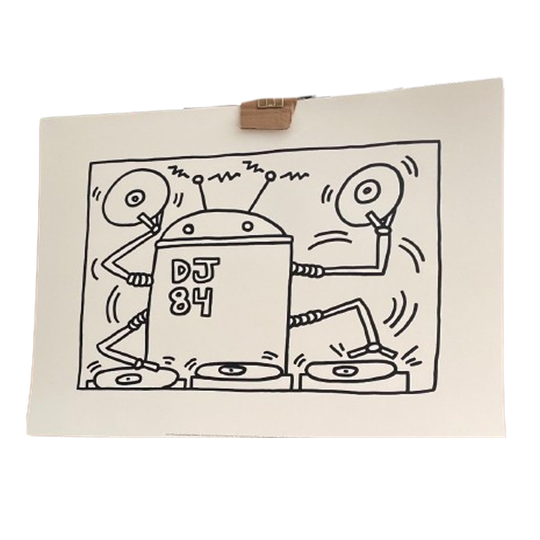 Keith Haring (1958-1990), Dj 84, 1983, 1