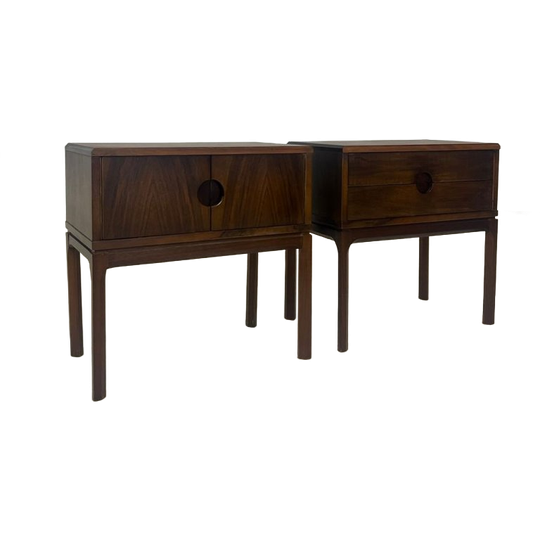 Set Of 2 Vintage Side Tables By Kai Kristiansen - Model 384 1