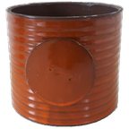 Vintage Oranje Bloempot thumbnail 1