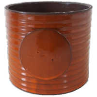 Vintage Oranje Bloempot