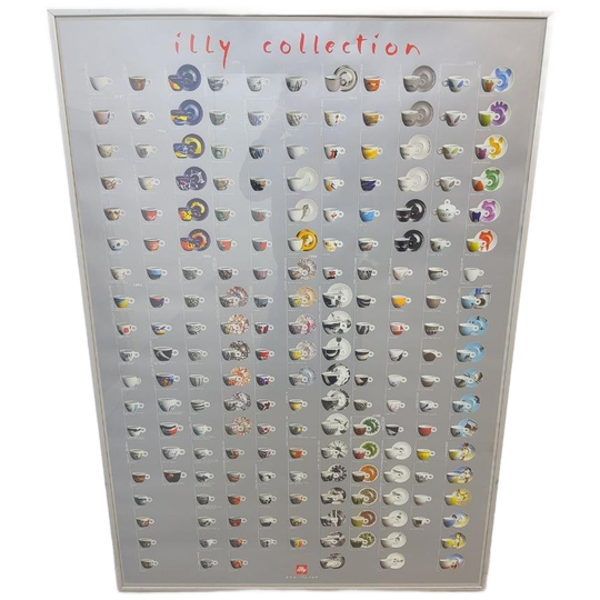 Illy Espresso Coffee Collectors Poster 1992 / 2002 Ingelijst 1