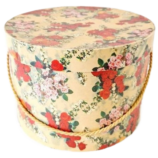 Oude Vintage Karton Hoedendoos Hoededoos Fifties Jaren 50 1