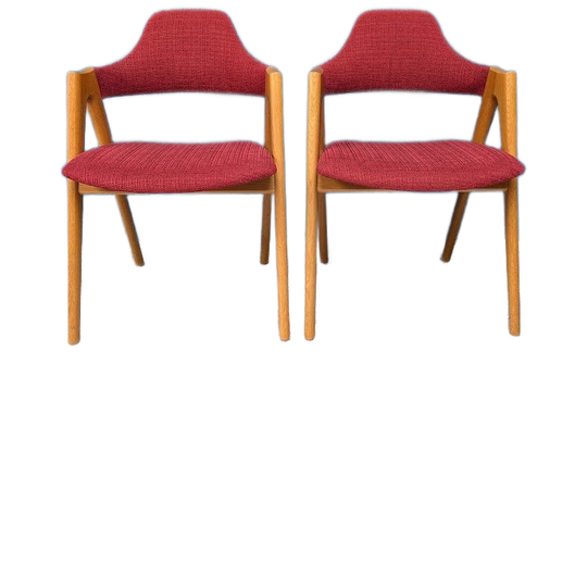 2x Vintage Compass Stoelen, Kai Kristiansen Voor Sva Mobler 1