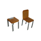 2 X Folding Chair By Nicolai Carels For Osini '90 thumbnail 1