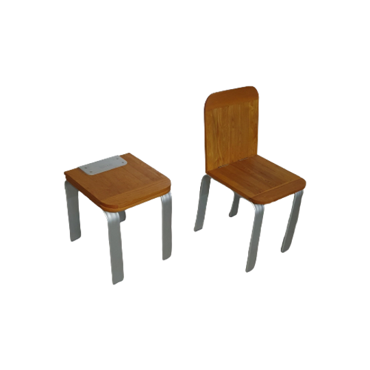 2 X Folding Chair By Nicolai Carels For Osini '90 1