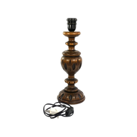 Vintage Houten Lampvoet Bewerkt