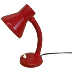 Vintage Rood Bureaulampje Tafellamp thumbnail 1