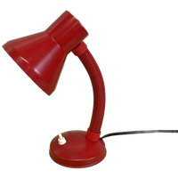 Vintage Rood Bureaulampje Tafellamp