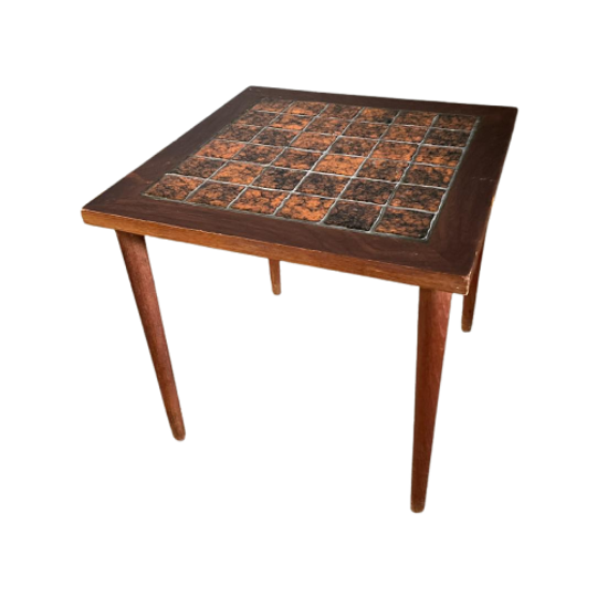 Bijzettafel, Keramiek & Hout 1