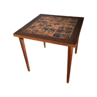 Bijzettafel, Keramiek & Hout