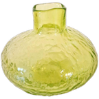Vintage Groen Persglas Vaasje Vintage Vaas thumbnail 1
