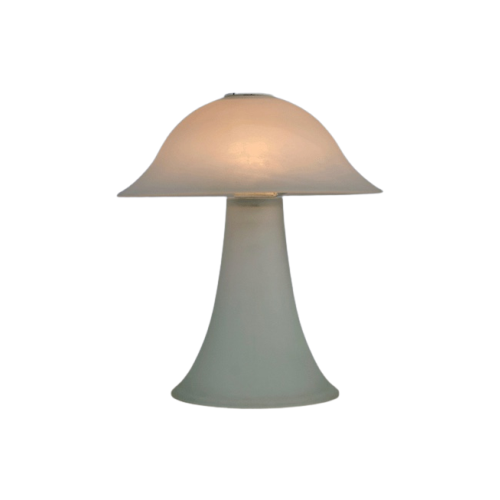 Vintage Glazen Mushroom Lamp