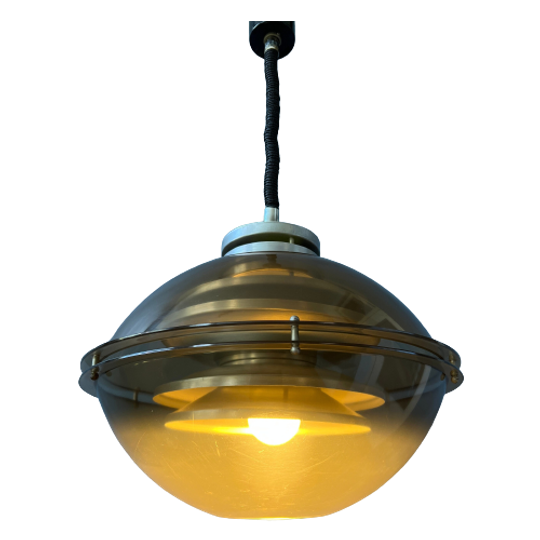 Vintage Space Age Hanglamp Door Herda / Mid Century Verlichting Armatuur / Guzzini Stijl Retro La 1