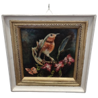 Vintage Schilderij Met Vogel thumbnail 1