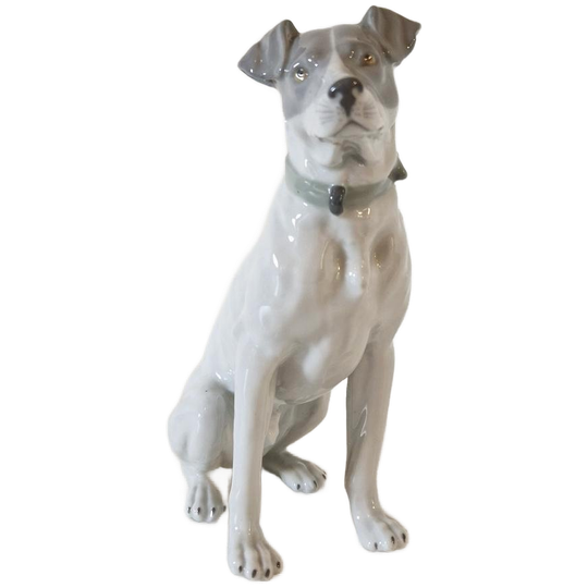 Fritz & Ilse Pfeffer Gotha Germany Porselein Hond Beeld 1