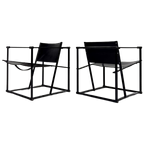 Set Vintage Pastoe Fm60 Fauteuils Tuigleer thumbnail 1